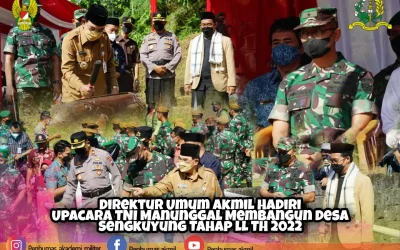 Direktur Umum Akmil Hadiri Upacara TNI Manunggal Membangun Desa Sengkuyung Tahap ll TH 2022