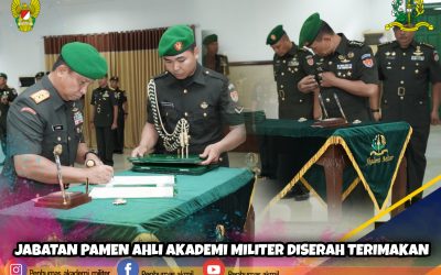 JABATAN PAMEN AHLI AKADEMI MILITER DISERAH TERIMAKAN