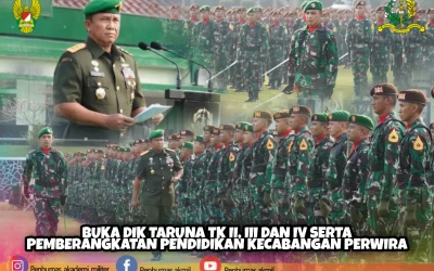 BUKA DIK TARUNA TK II, III DAN IV SERTA PEMBERANGKATAN PENDIDIKAN KECABANGAN PERWIRA
