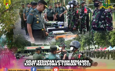 GELAR KESIAPAN LATIHAN BERGANDAKADET MAHASISWA S-1 UNHAN TA 2022