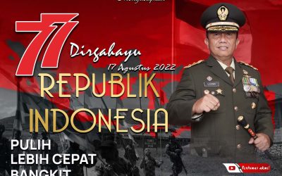 Gubernur Akademi Militer Beserta Keluarga Besar Akademi Militer MengucapkanDirgahayu REPUBLIK INDONESIA Ke – 77 Tahun” Pulih Lebih Cepat Bangkit Lebih Kuat “