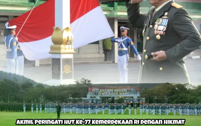 Akmil Peringati HUT Ke-77 Kemerdekaan RI dengan Hikmat