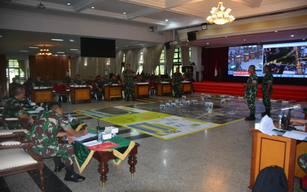 Tactical Floor Game Wisuda Purna Wira PATI TNI AD Tahun 2022 di Akademi Militer