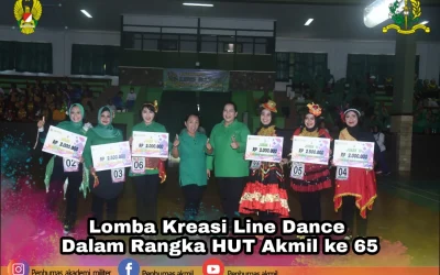 Lomba Kreasi Line DanceDalam Rangka HUT Akmil ke 65