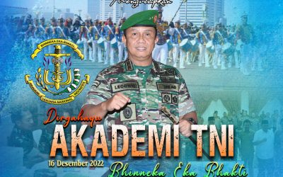 Gubernur Akademi Militer Beserta Keluarga Besar Akademi Militer Mengucapkan dirgahayuAKADEMI TNI” Bhinneka Eka Bhakti “
