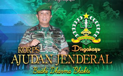 Gubernur Akademi Militer Beserta Keluarga Besar Akademi Militer Mengucapkan dirgahayu KORPS AJUDAN JENDRAL “Budhi Dharma Bhakti”
