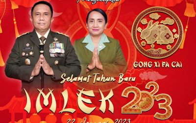 Gubernur Akademi Militer Beserta Keluarga Besar Akademi Militer Mengucapkan Selamat Tahun Baru IMLEK 2023 ” Gong Xi Fa Cai “