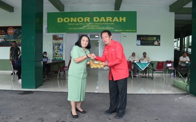 Peringati HUT Persit Ke-77 Akmil Gelar Kegiatan Donor Darah