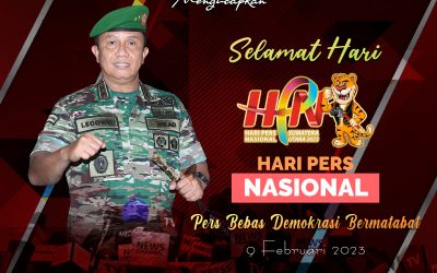 Gubernur Akademi Militer Beserta Keluarga Besar Akademi Militer Mengucapkan Selamat Hari Pers Nasional ” Pers Bebas Demokrasi Bermartabat “