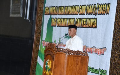Peringatan Isra Mikraj Nabi Muhammad SAW Bagi Organik Akademi Militer dan Keluarga