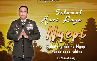 Gubernur Akademi Militer Beserta Keluarga Besar Akademi Militer Mengucapkan Selamat Memperingati Hari raya Nyepi “Rahajeng Rahina Nyepi Warsa saka Rahina”