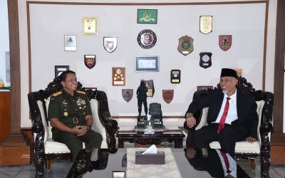 Gubernur Akademi Militer Terima KunjunganWadanjen Akademi TNI dan Pejabat Sumbar