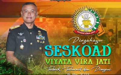 Gubernur Akademi Militer Beserta Keluarga Besar Akademi Militer Mengucapkan Dirgahayu SESKOAD ” Viyata Vira Jati ” Terbaik Terhormat dan Disegani
