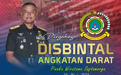 Gubernur Akademi Militer Beserta Keluarga Besar Akademi Militer Mengucapkan Dirgahayu DISBINTAL ANGKATAN DARAT ” Pinaka Wiratama Saptamarga”