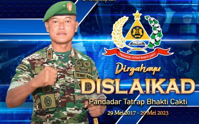 Gubernur Akademi Militer Beserta Keluarga Besar Akademi Militer Mengucapkan Dirgahayu DISLAIKAD “Pandadar Tatrap Bhakti Cakti”