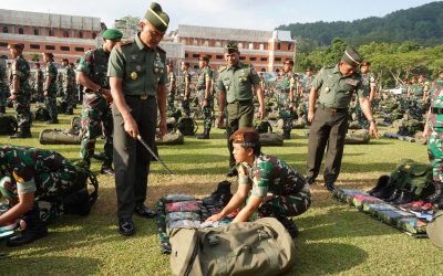 Gubernur Akademi Militer Pimpin Acara Laporan Kesiapan Latihan OJT Taruna Akademi Militer Tingkat I/Koptar TP 2022/2023