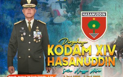 Gubernur Akademi Militer Beserta Keluarga Besar Akademi Militer Mengucapkan Dirgahayu KODAM XIV / HASANUDDIN “Setia Hingga Akhir”