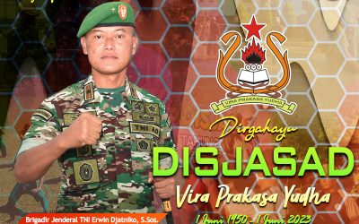 Gubernur Akademi Militer Beserta Keluarga Besar Akademi Militer Mengucapkan Dirgahayu DISJASAD ” Vira Prakasa Yudha”