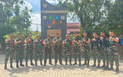 Kunjungan Danjen Akademi TNI Bersama Wagub Akmil di Sektor Kompi BS / Kijang Kota Padang