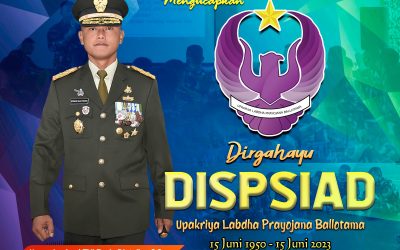 Gubernur Akademi Militer Beserta Persit Kartika Chandra Kirana PC BS Akmil dan Keluarga Besar Akademi Militer Mengucapkan Dirgahayu DISPSIAD
