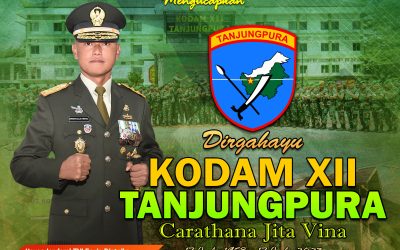 Gubernur Akademi Militer Beserta Persit Kartika Chandra Kirana PC BS Akmil dan Keluarga Besar Akademi Militer Mengucapkan Dirgahayu KODAM XII TANJUNGPURA “Carathana Jita Vina”