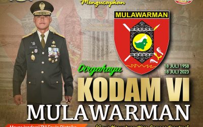 Gubernur Akademi Militer Beserta Persit Kartika Chandra Kirana PC BS Akmil dan Keluarga Besar Akademi Militer Mengucapkan Dirgahayu KODAM VI MULAWARMAN “Gawi Manuntung Waja Sampai Kaputing”