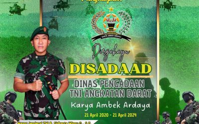 Gubernur Akademi Militer Beserta Persit Kartika Chandra Kirana PCBS Akmil dan Keluarga Besar Akademi Militer Mengucapkan Dirgahayu Disadaad Dinas Pengadaan TNI Angkatan Darat “Karya Ambek Ardaya”.