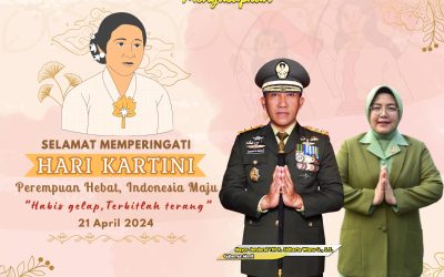 Gubernur Akademi Militer Beserta Persit Kartika Chandra Kirana PCBS Akmil dan Keluarga Besar Akademi Militer Mengucapkan Selamat Memperingati Hari Kartini “Habis Gelap, Terbitlah Terang”.