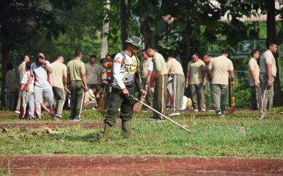 Pembersihan Lapangan Obstacle Run Gembung