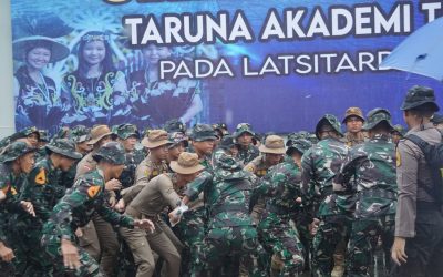 Upacara Penyambutan Kontingen Latsitarda Nusantara XLIV Tahun 2024 Provinsi Kalimantan Timur