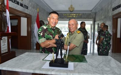 Sambut Kunjungan Atase Pertahanan Timor Leste di Akademi Militer
