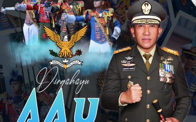 Gubernur Akademi Militer Beserta Persit Kartika Chandra Kirana PCBS Akmil dan Keluarga Besar Akademi Militer Mengucapkan Dirgahayu Akademi Angkatan Udara “Vidya Karma Vira Pakca”.