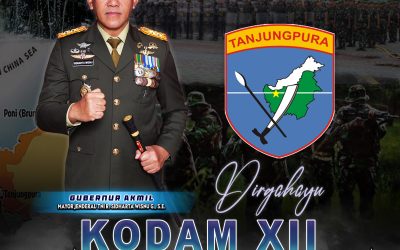 Gubernur Akademi Militer Beserta Persit Kartika Chandra Kirana PCBS Akmil dan Keluarga Besar Akademi Militer Mengucapkan Dirgahayu Kodam XII/Tanjungpura “Carathana Jita Vina”.
