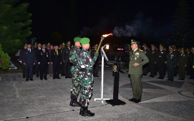 Apel Kehormatan dan Renungan Suci HUT Proklamasi RI Ke-79 Tahun 2024 TMP Giriloyo