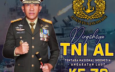 Gubernur Akademi Militer Beserta Persit Kartika Chandra Kirana PCBS Akmil dan Keluarga Besar Akademi Militer Mengucapkan Dirgahayu TNI AL.