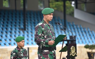 Brigjen TNI Ali Akhwan Pimpin Upacara Mingguan di Akmil