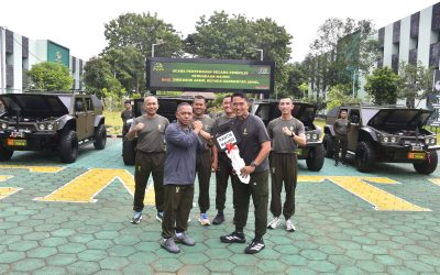 Empat Kendaraan Maung Diserahkan Untuk Operasional Resimen Taruna