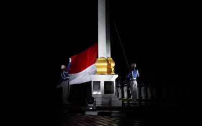 Presiden Prabowo Pimpin Upacara Parade Senja di Akademi Militer