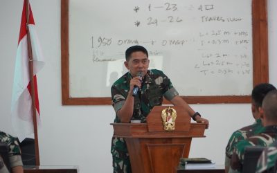 Danmentar Akmil Tinjau Pendidikan Taruna Kecabangan Zeni di Pusdikzi Bogor