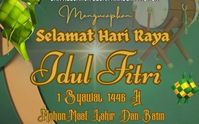 Gubernur Akademi Militer Beserta Persit Kartika Chandra Kirana PCBS Akmil dan Keluarga Besar Akademi Militer Mengucapkan Selamat Hari Raya Idul Fitri 1446 H “Mohon Maaf Lahir dan Batin”.