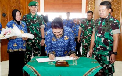 Pengukuhan DPK Sub Unit Akmil, Ketua Dewan Pengurus Korpri Unit AD Kunjungi Akademi Militer