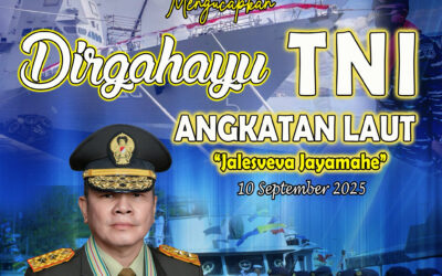 Gubernur Akademi Militer Beserta Persit Kartika Chandra Kirana PCBS Akmil dan Keluarga Besar Akademi Militer Mengucapkan Dirgahayu TNI Anngkatan Laut “Jalesveva Jayamahe”.