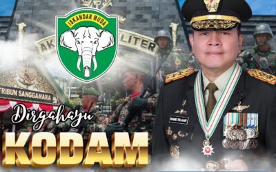 Gubernur Akademi Militer dan Keluarga Besar Akademi Militer Mengucapkan Dirgahayu Kodam Iskandar Muda “Sanggamara”.