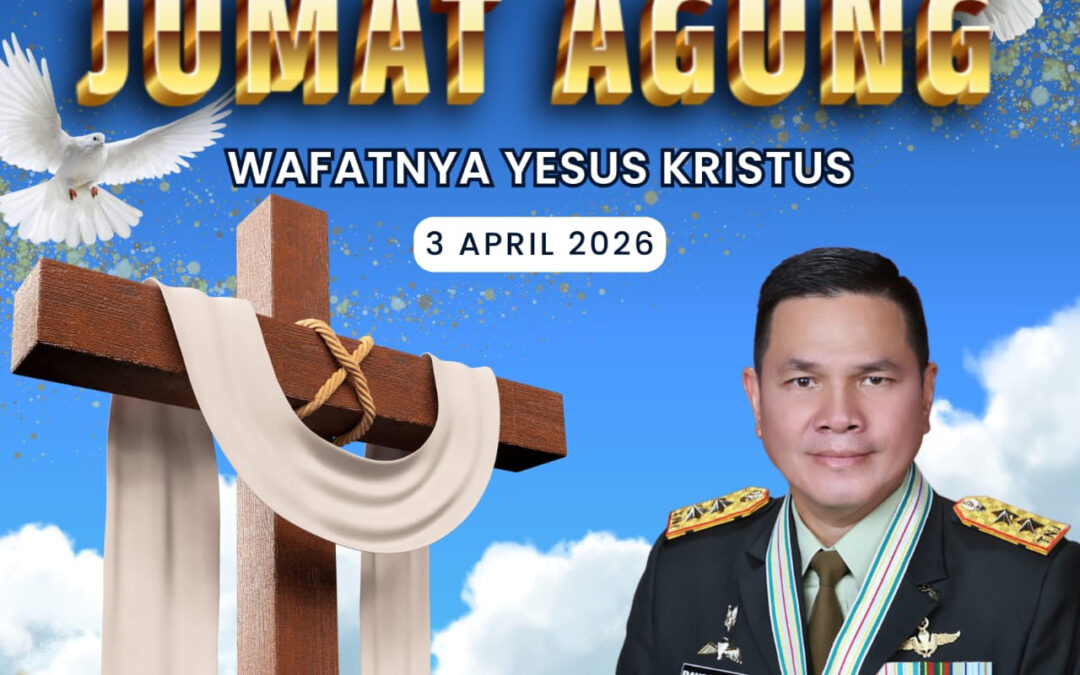 Gubernur Akademi Militer Beserta Seluruh Civitas Akademi Militer Mengucapkan.Selamat memperingati Jumat Agung.Kiranya pengorbanan Yesus Kristus menjadi sumber kekuatan, pengharapan, dan kasih bagi kita semua.Semoga damai dan berkat senantiasa menyertai setiap langkah kehidupan kita.
