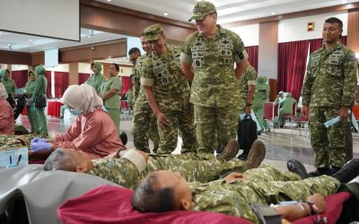 Gubernur Akmil Pimpin Donor Darah Dalam Rangka HUT ke-69 Akademi Militer